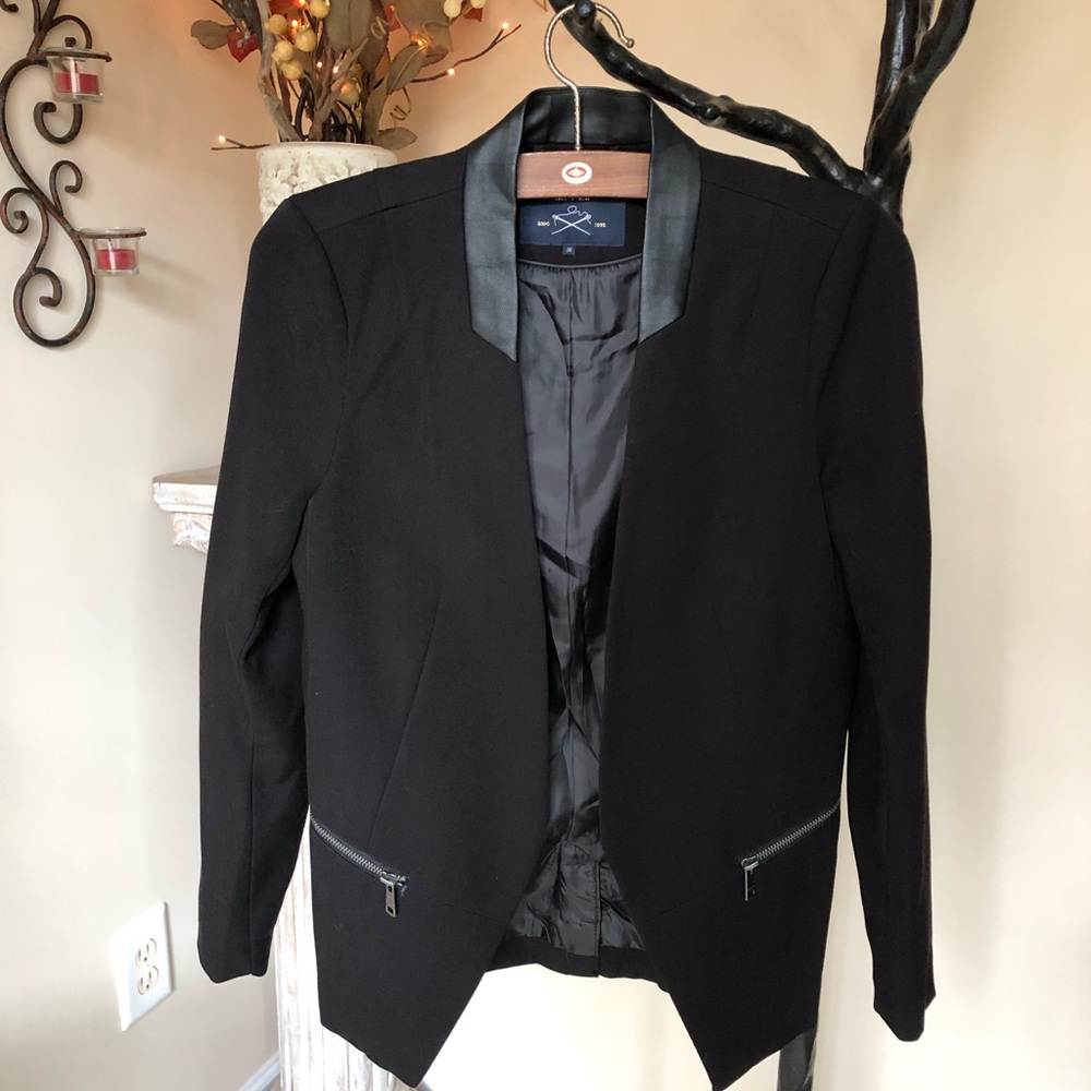 Jacket from ONLY - faux leather standing collar - lined EU36 US 6/S